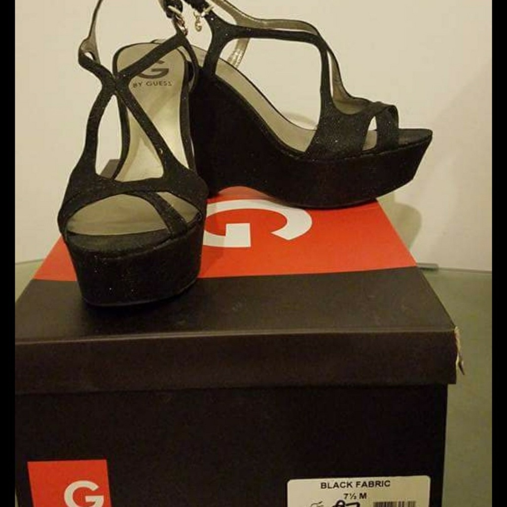 Guess Black Heels size 7.5